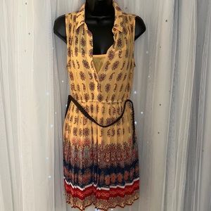 NWT American Rag Paisley dress w/belt Size Small #10163